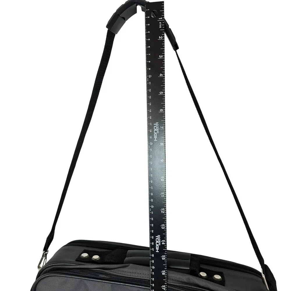 Samsonite Messenger Bag Charcoal Gray Professional Briefcase Travel Bag